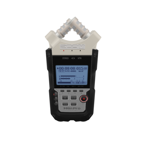 The H4n Pro is a portable digital audio recorder from Zoom. It is popular among musicians and filmmakers for its high-quality sound recording, ease of use, and durability. It features four channels and the ability to record in multiple formats.