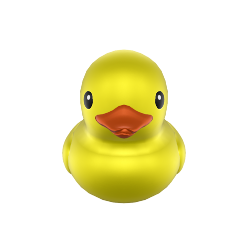 A Rubber Duck is a toy shaped like a stylized duck, usually yellow with a flat base. Originally made from rubber, modern variants are now more commonly made from durable vinyl plastic. 