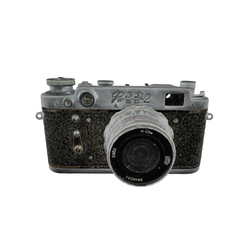 The FED-2 Type-C is a rangefinder camera produced by the Soviet Union's FED factory in the mid-20th century. It's appreciated for its durable construction, good optics and reasonably quiet, reliable shutter among vintage camera collectors.
