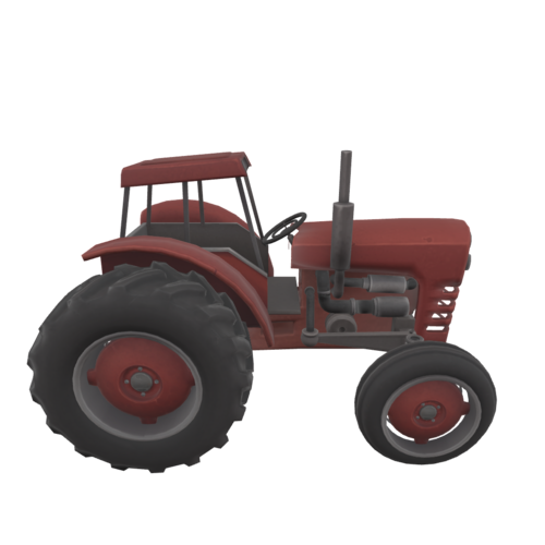 A Red Tractor is a motor vehicle specifically designed to deliver a high tractive effort at slow speeds. It is used in farming tasks and often associated with brands like Massey Ferguson and International Harvester. 
