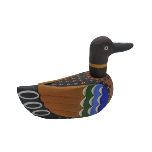 A wooden duck may refer to a carving or sculpture of a duck made from wood. Crafted by artisans, these creations can range from simple, rustic designs to intricate pieces of fine art. They are often used as decoration or as decoys in duck hunting.