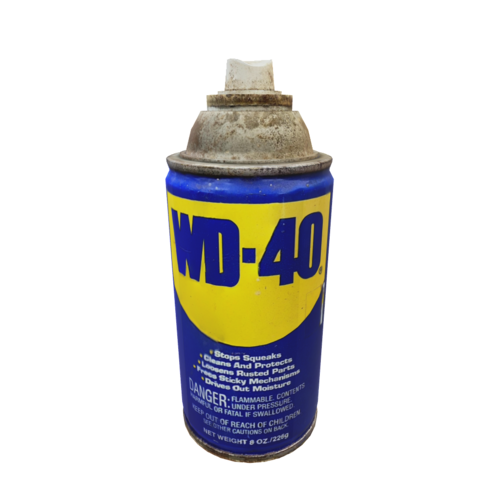 A widely-used brand of penetrating oil and water-displacing spray that was originally created to protect the Atlas missile parts. The product is known for its distinctive smell and its ability to resist corrosion.