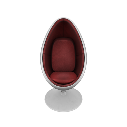 The Ovalia Egg Chair, designed by Henrik Thor-Larsen, is a notable piece of furniture design from the mid-20th century. Its egg-shaped construction provides a unique, cozy seating experience.