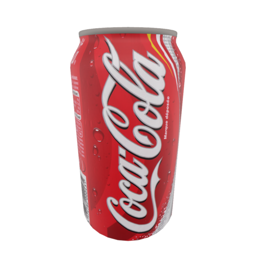 A French Coke can is a standard aluminum can containing Coca Cola, labeled in the French language. The product is a symbol of the universal reach of the Coca Cola brand.