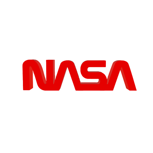 The NASA "worm" logo is a simple, sleek design introduced in 1975 and was officially retired in 1992. It was brought back to usage in 2020. Its modern and minimalist design represents the letters N-A-S-A.