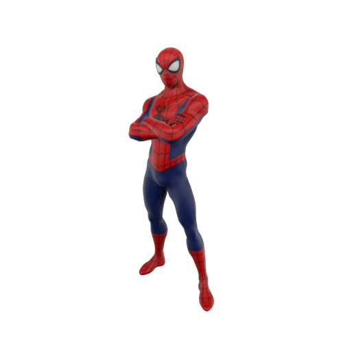 An in-game character skin for the popular video game Fortnite, showing Spiderman, the famous Marvel superhero. These skins are purely aesthetic and do not affect gameplay. 