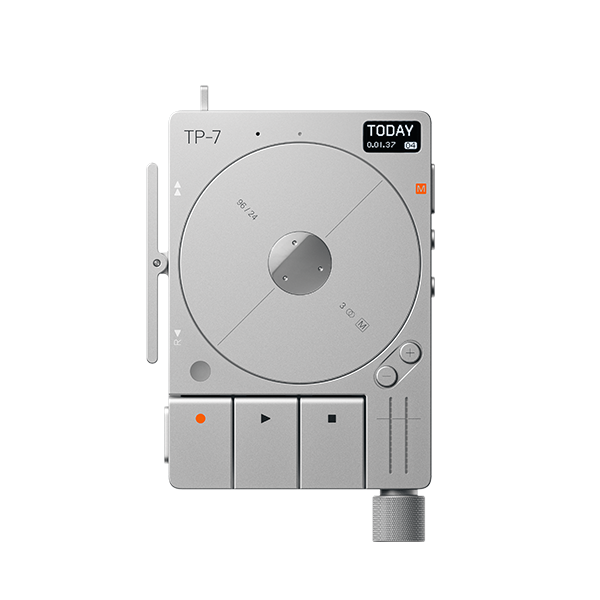 the ultra-portable audio recorder. record and listen back using the internal mic and speaker, or use any number of the 3x two-way jacks for external mics, headsets or other signal sources. multiple connectivity options include usb-c, MFi and bluetooth.