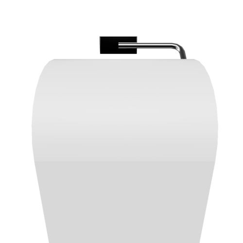 A device that holds a roll of toilet paper in an accessible manner for users. Commonly found in public restrooms and household bathrooms.